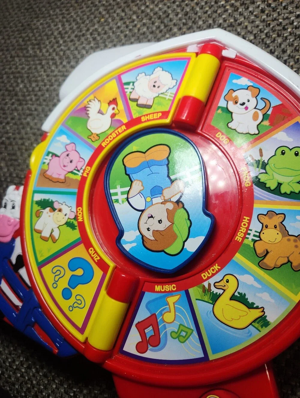 Mattel See 'n Say Red and Yellow Animal Sound Learning Spinner 2003